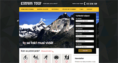 Desktop Screenshot of extremtour.cz
